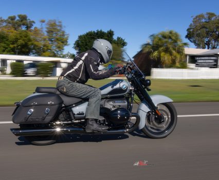 "t just digs in and drives out of corners, propelling me to the next corner sooner than a 345kg bike has any right too"...