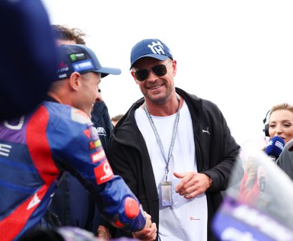 BikeReview-MotoGP-Rd 18 2025 Phillip IslandChris Hemsworth on the MotoGP Grid