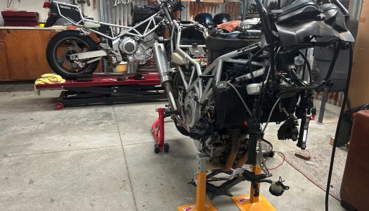 Staff Bikes | Kel’s Project TRX850 Part 2 – three-into-one