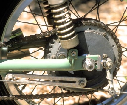 Rear wheel bearings were replaced after every race and carefully run in.