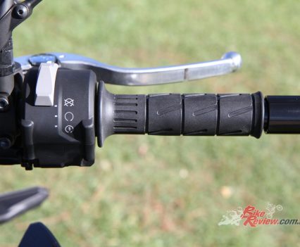 Ride-by-wire throttle enables cruise control and multiple riding modes.