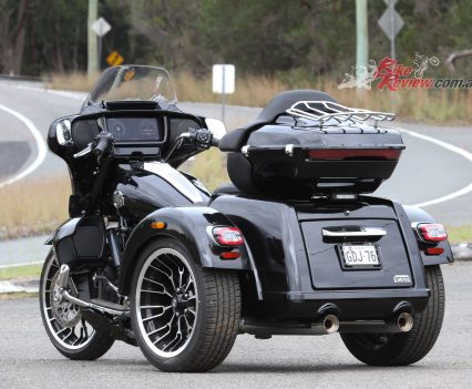 A huge 201L of combined luggage capacity makes the Street Glide 3 Limited seriously well equipped for touring.