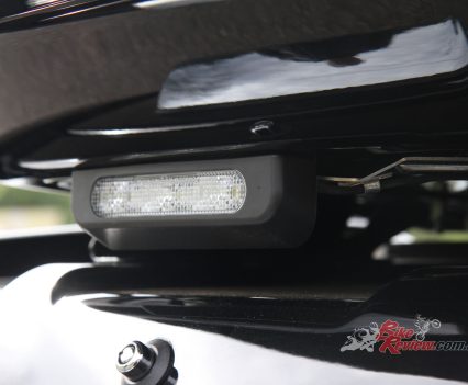 An integrated LED light makes the lower trunk easier to load after dark.