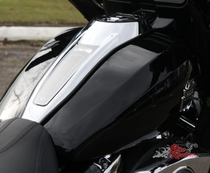 Harley’s typically high level of paint and finish carries across to the trike.