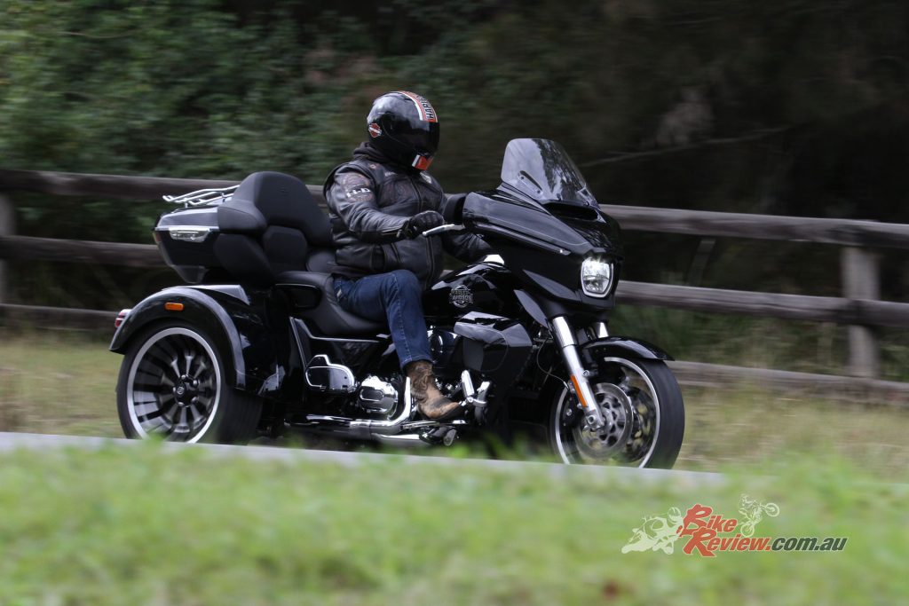 The 1923cc Milwaukee-Eight VVT 117 produces its peak 170Nm at just 3500rpm.