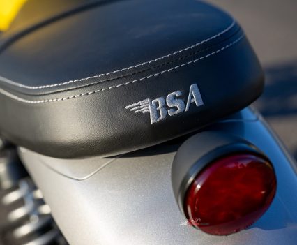 Subtle badging keeps the tail treatment clean and uncluttered.