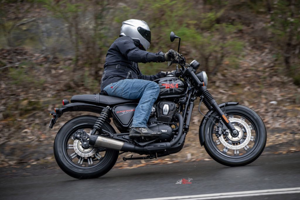 The Bantam’s upright riding position and broad seat suit its everyday commuter brief.