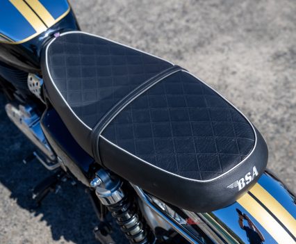 The stepped, quilted seat adds a little polish without straying too far from the period look.
