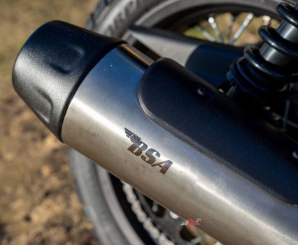 The Scrambler’s shorter silencer helps give it a more purposeful look.