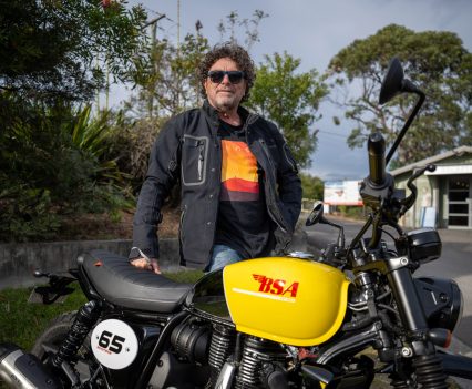 Ralph with his pick of the 650 pair, the Scrambler.