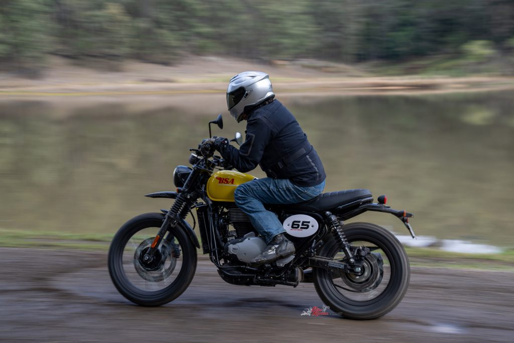 The Scrambler’s extra suspension travel and 19-inch front wheel give it genuine ability beyond the bitumen.