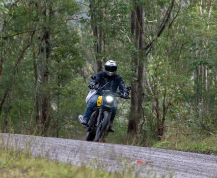 The Scrambler feels noticeably more eager than the Gold Star when the road gets tight.