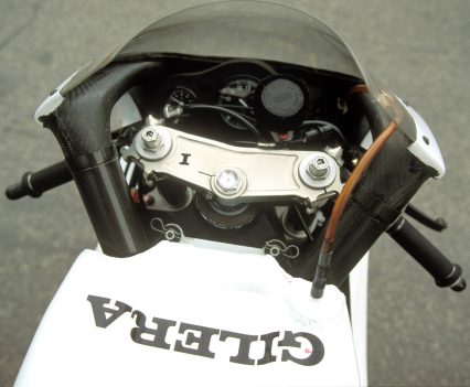 The GFR250’s cockpit was all business, with little more than the essentials ahead of the rider.