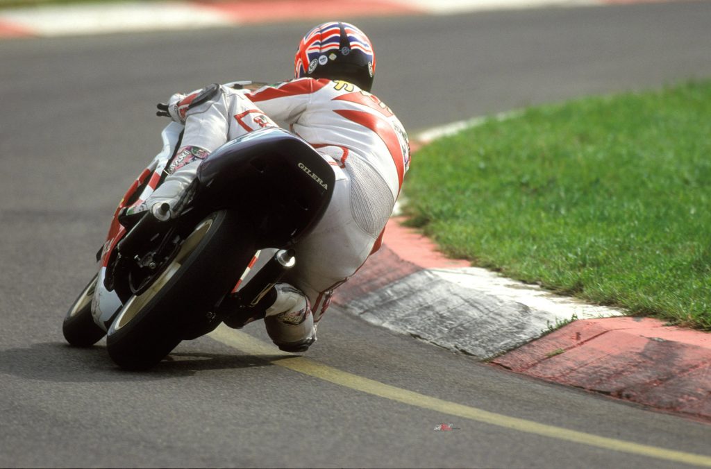 Cathcart found the GFR250 especially composed at lean over Vallelunga’s rougher sections.