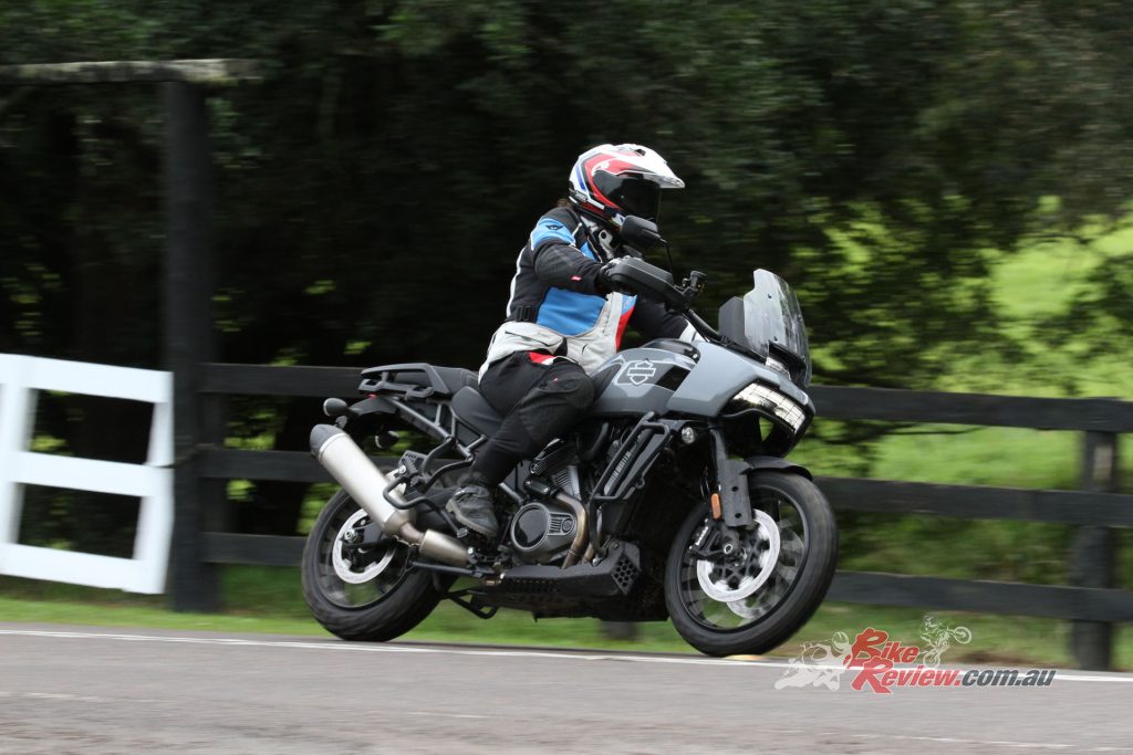 The 112kW Revolution Max V-twin gives the Pan America serious pace on the road.