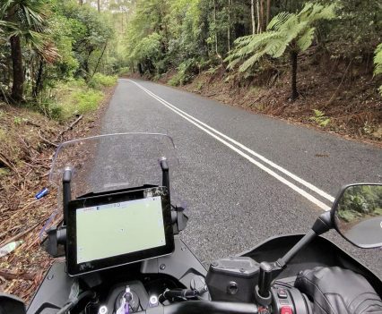 The adjustable windscreen provides extra protection on longer touring rides.