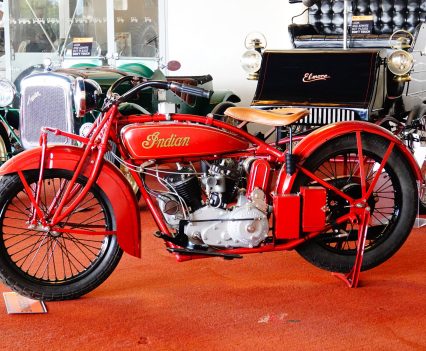 The 1928 Indian Scout sold for $70k.