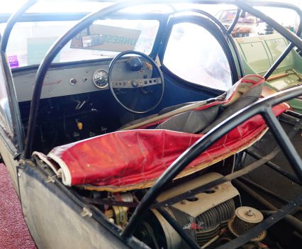 The canvas car fetched $8k at the auction.