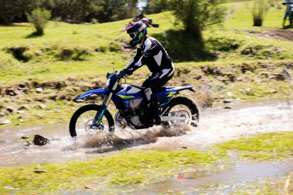 The 250SE offers a terrific balance of two-stroke power and manoeuvrability.