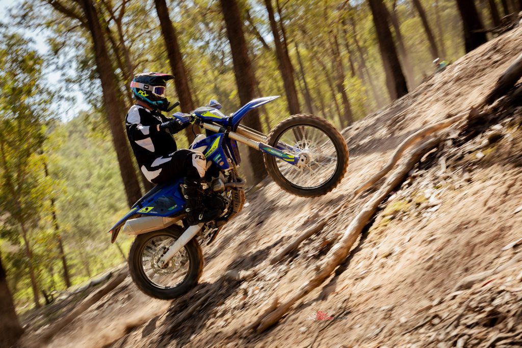 The mighty 500SEF delivers plenty of power for tackling technical terrain.