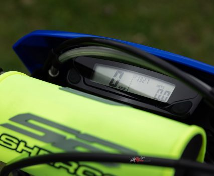 A compact digital display keeps the 300SEF’s cockpit uncluttered.